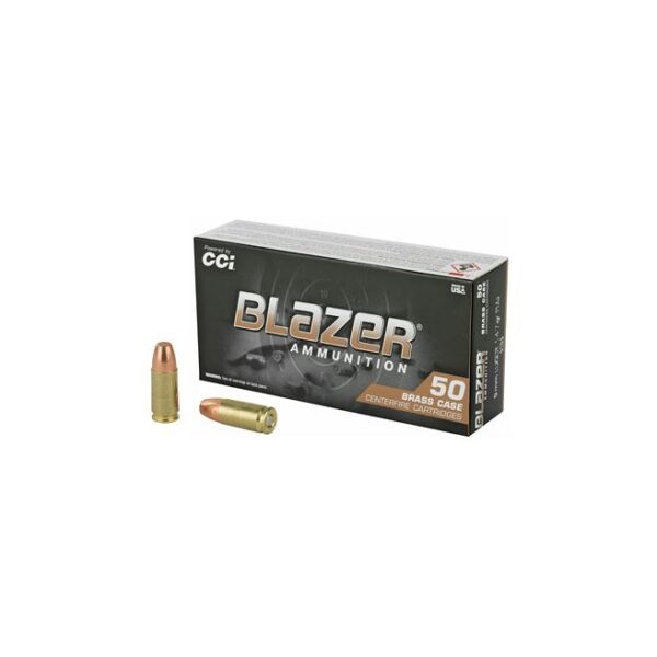 cci blazer brass 9mm luger ammunition