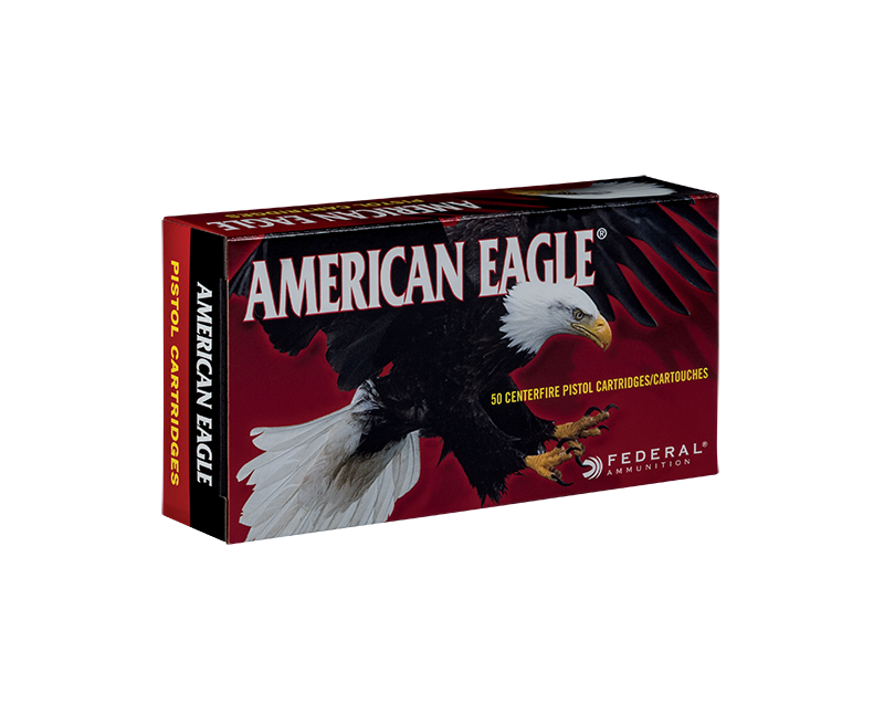 federal american eagle 9mm luger 115gr. fmj 50rds.