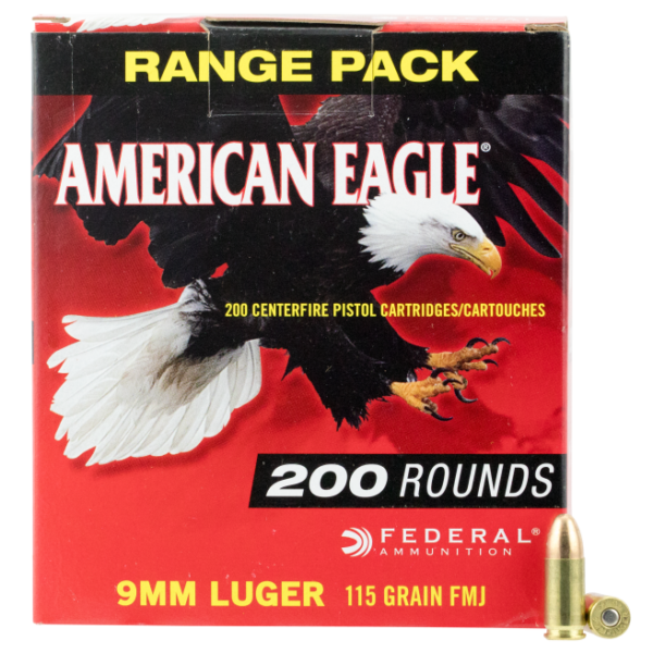 Federal american eagle competition ammo brass 9mm