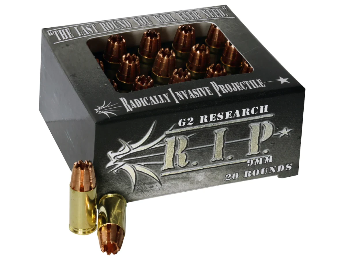 G2 Research R.I.P. Ammo 9mm Luger 92 Grain Radically