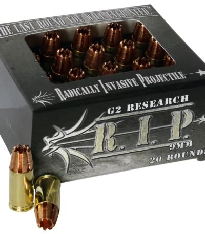 G2 Research R.I.P. Ammo 9mm Luger 92 Grain Radically